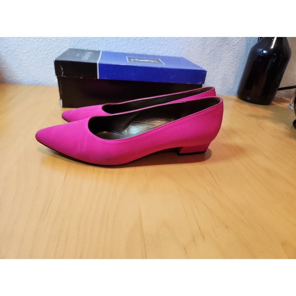 Yves Saint Laurent‎ YSL Pink Pointed Toe Pumps Classic Heels Size US 7 - Picture 4 of 12